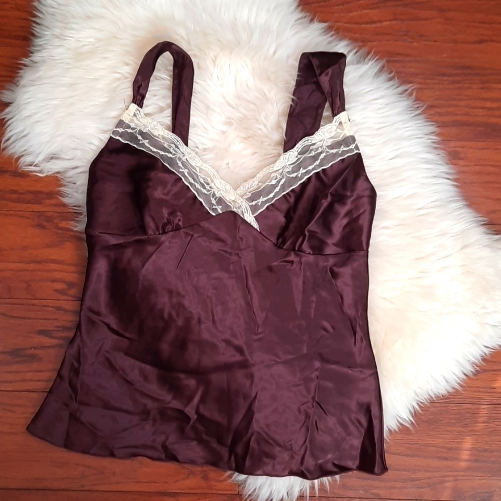 Y2k Satin Eyeshadow Tank Top - Picture 1 of 5